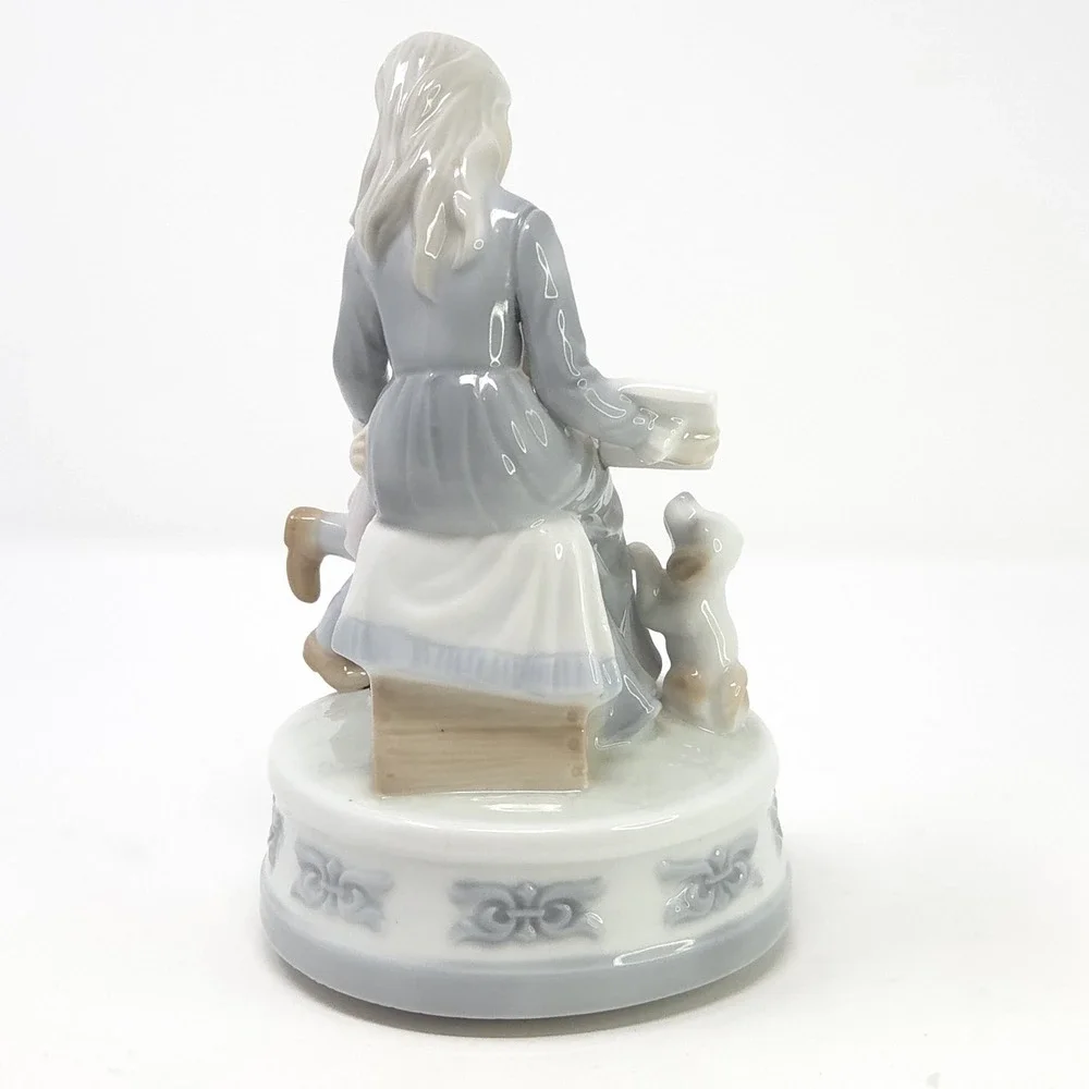 Valencia Collection‎ Porcelain Mother Child Music Box 7.5